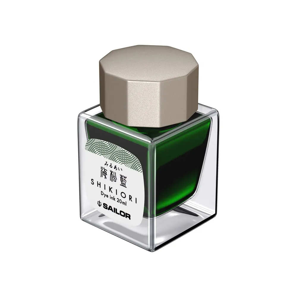 Мастилница Sailor Shikiori Spring - Miruai Green, 20 мл - 2