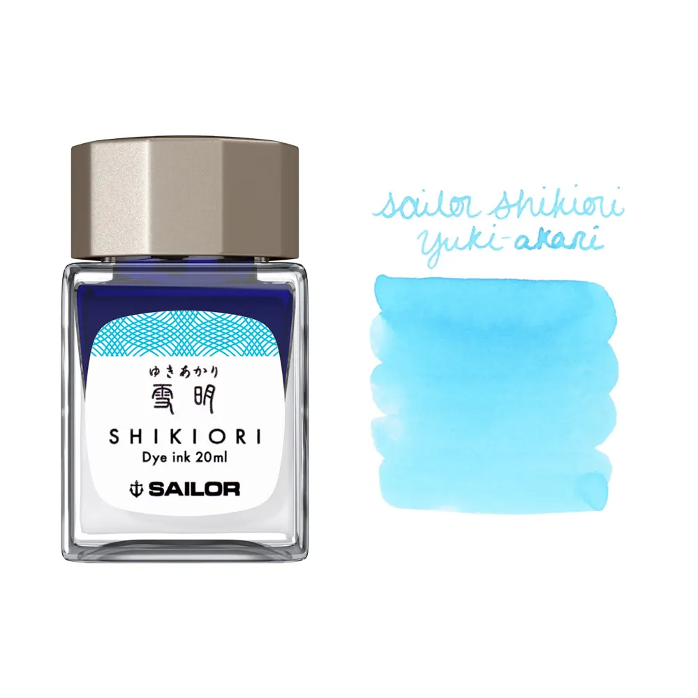 Мастилница Sailor Shikiori Winter - Yuki Akari Blue, 20 мл