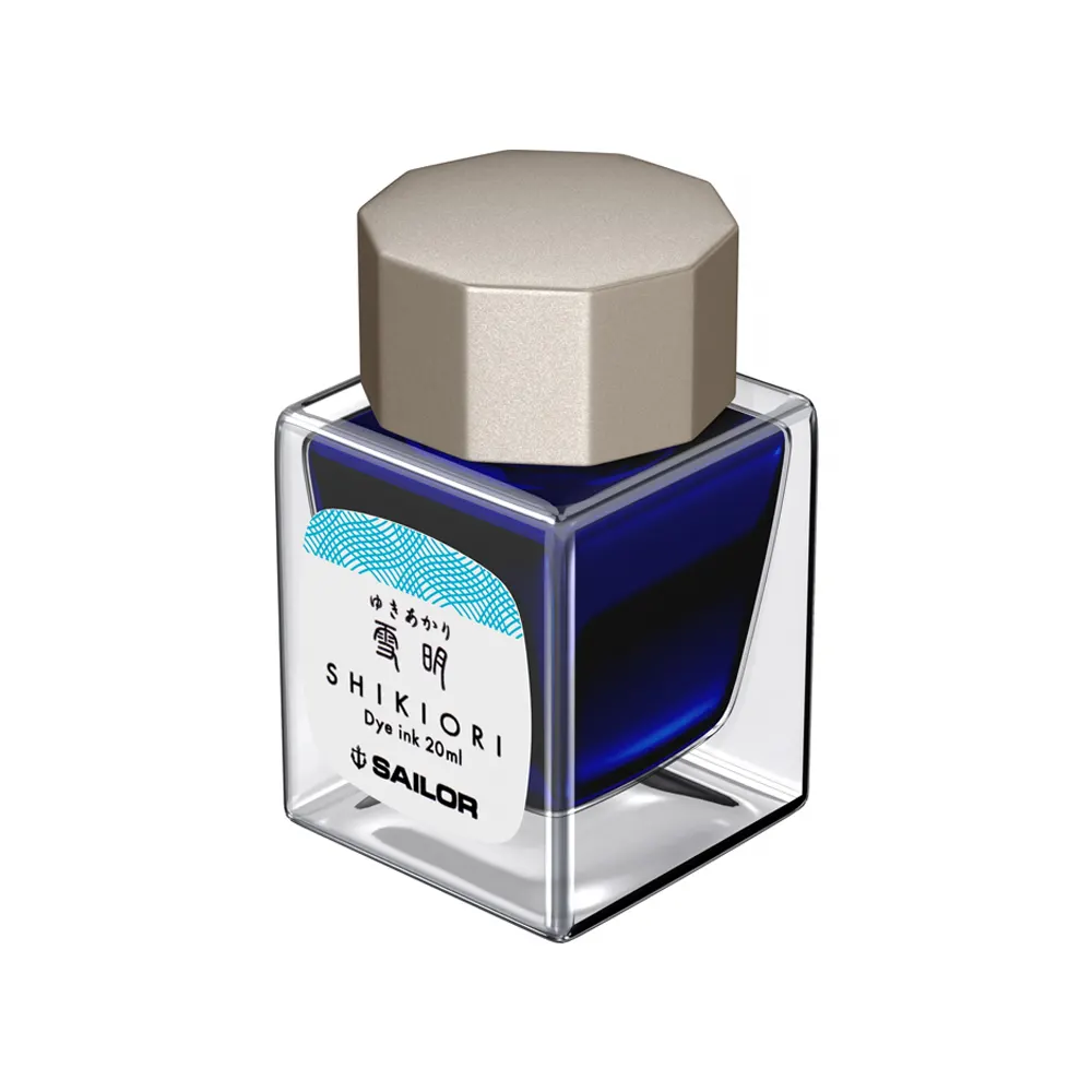 Мастилница Sailor Shikiori Winter - Yuki Akari Blue, 20 мл - 2