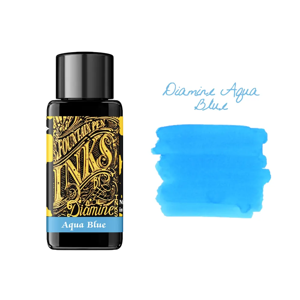 Мастилница Diamine - Aqua Blue, 30 мл