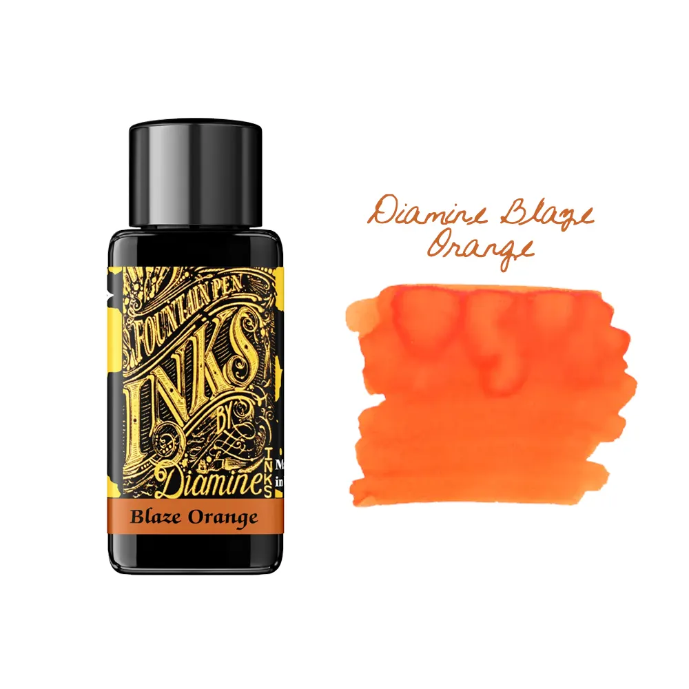 Мастилница Diamine - Blaze Orange, 30 мл