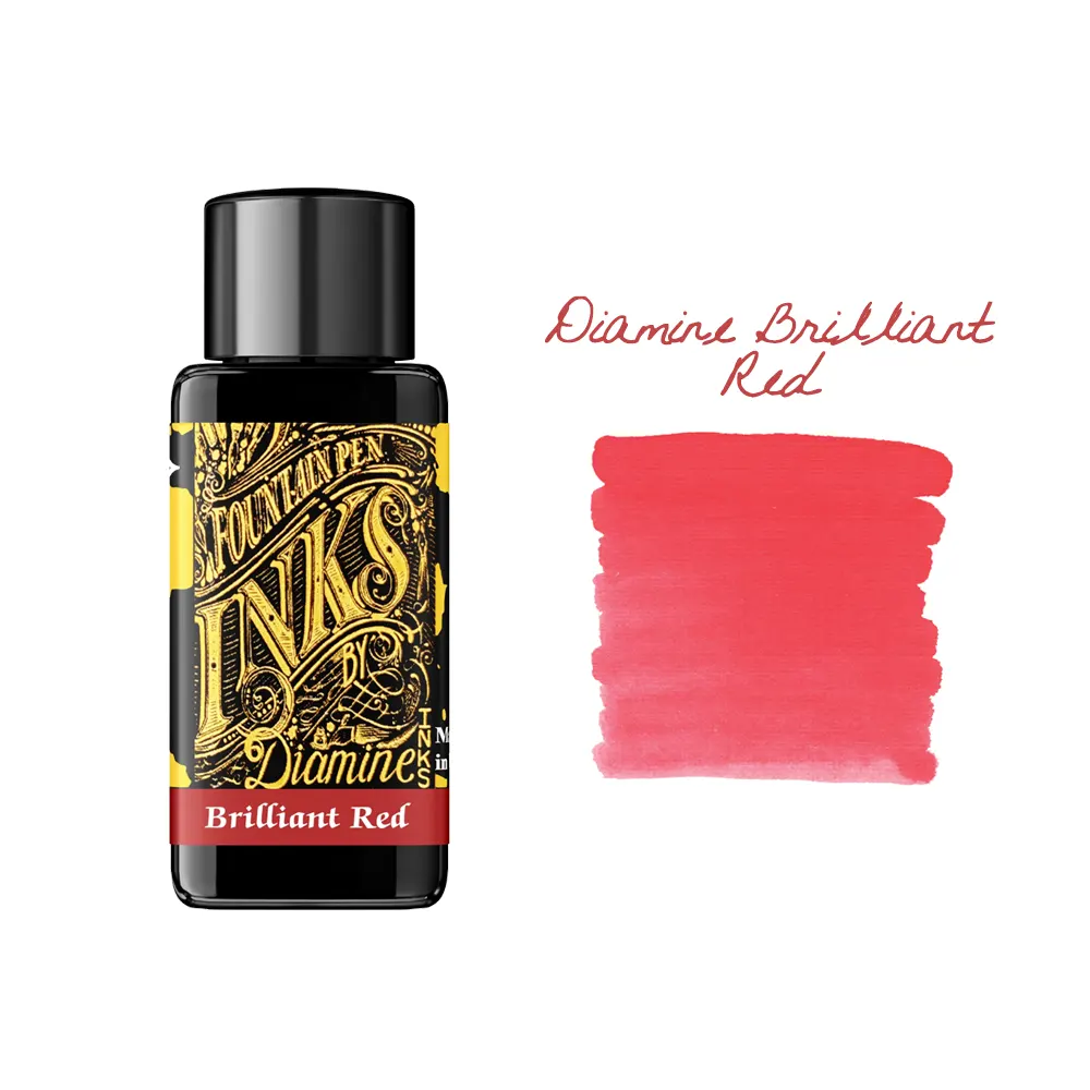Мастилница Diamine - Brilliant Red, 30 мл
