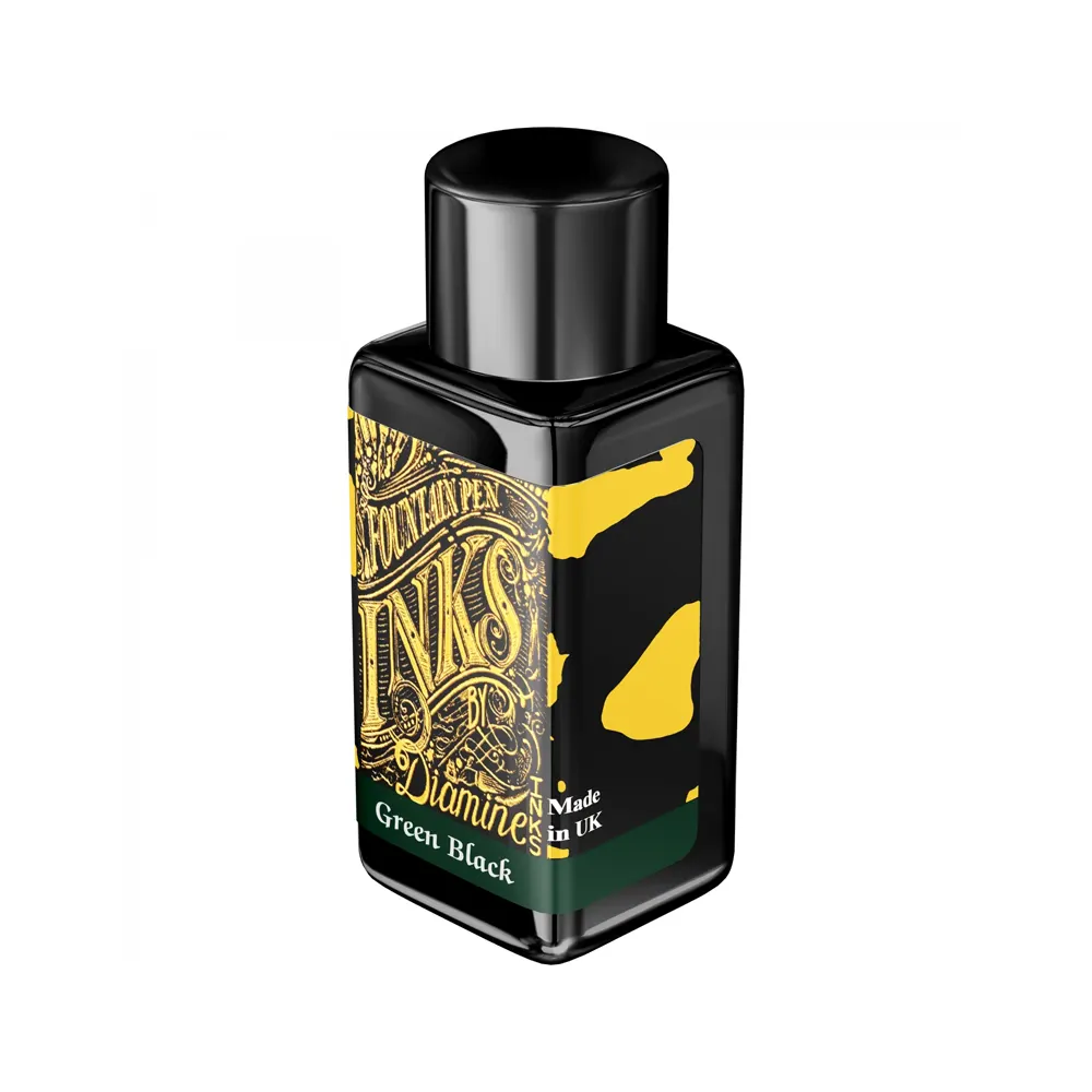 Мастилница Diamine - Green Black, 30 мл - 2