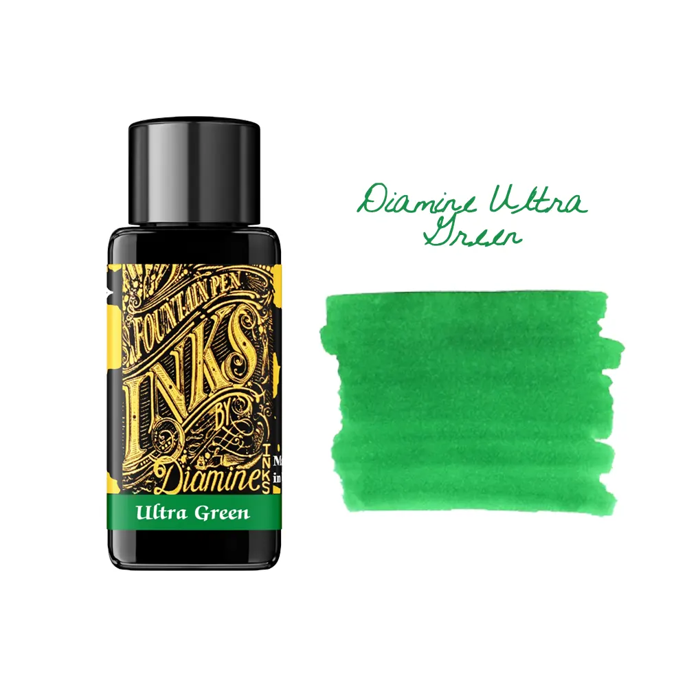 Мастилница Diamine - Ultra Green, 30 мл