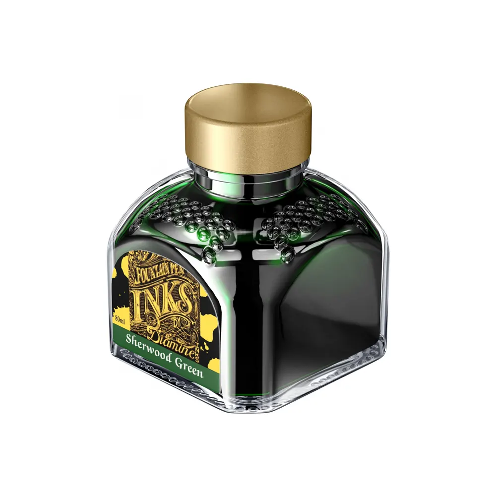 Мастилница Diamine - Sherwood Green, 80 мл - 2