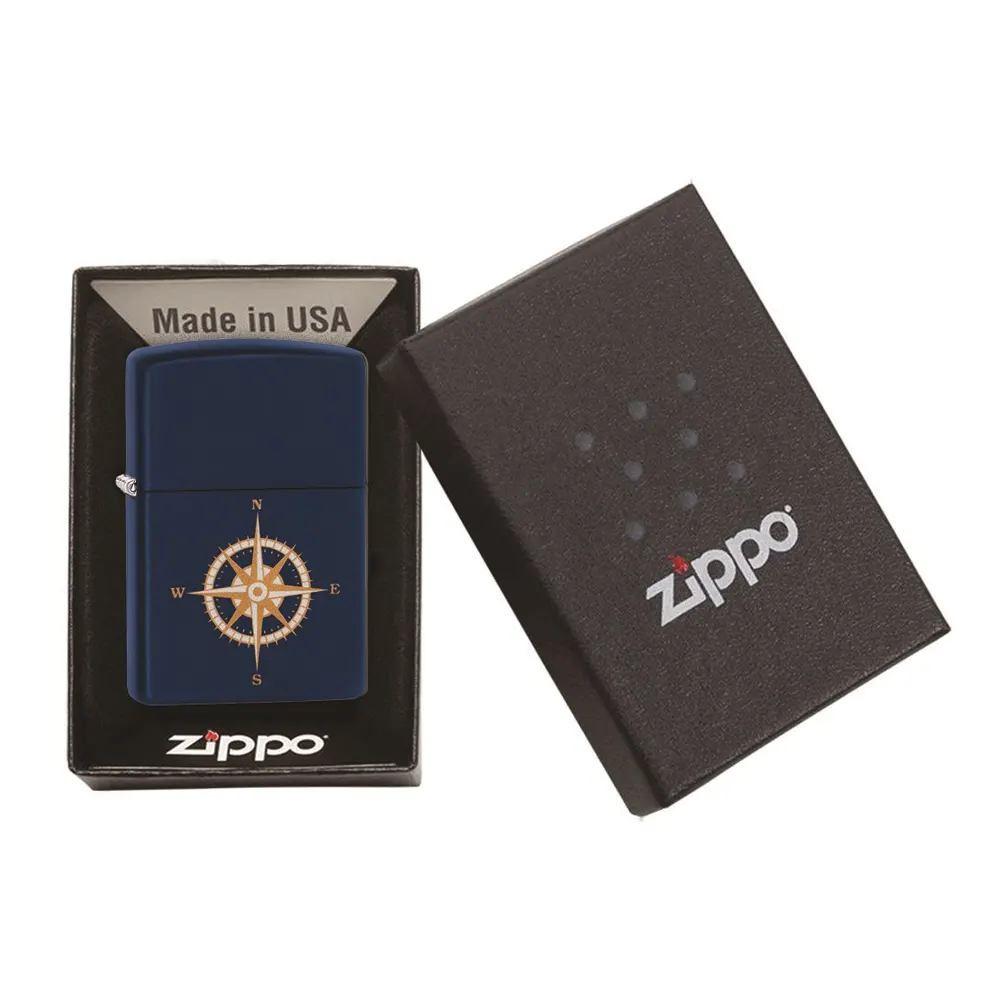 Запалка Zippo - Navy Matte Compass Design - 2