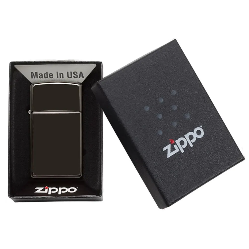 Запалка Zippo Slim® High Polish Black - 5