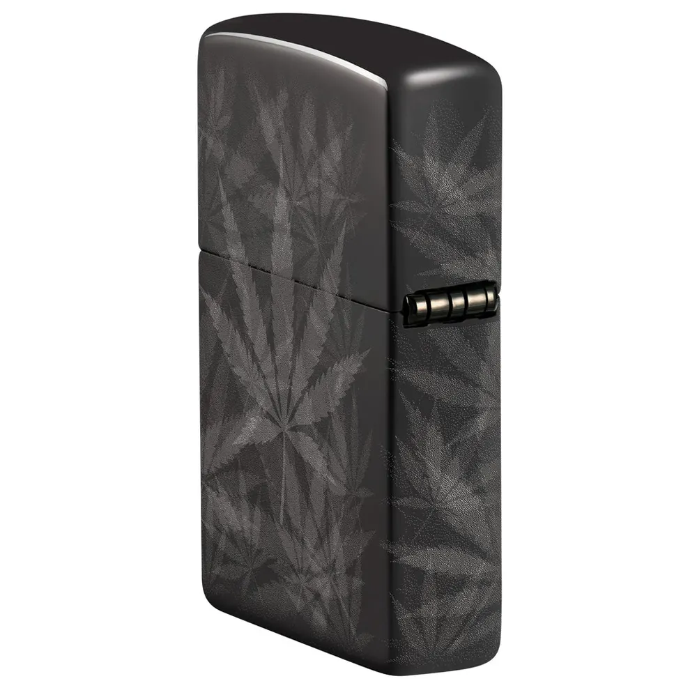 Запалка Zippo - Cannabis Design High Polish Black - 7