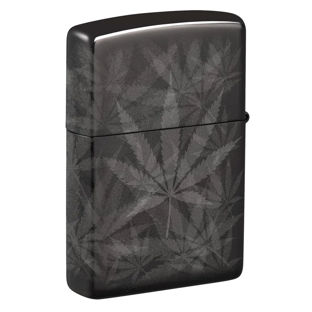 Запалка Zippo - Cannabis Design High Polish Black - 3