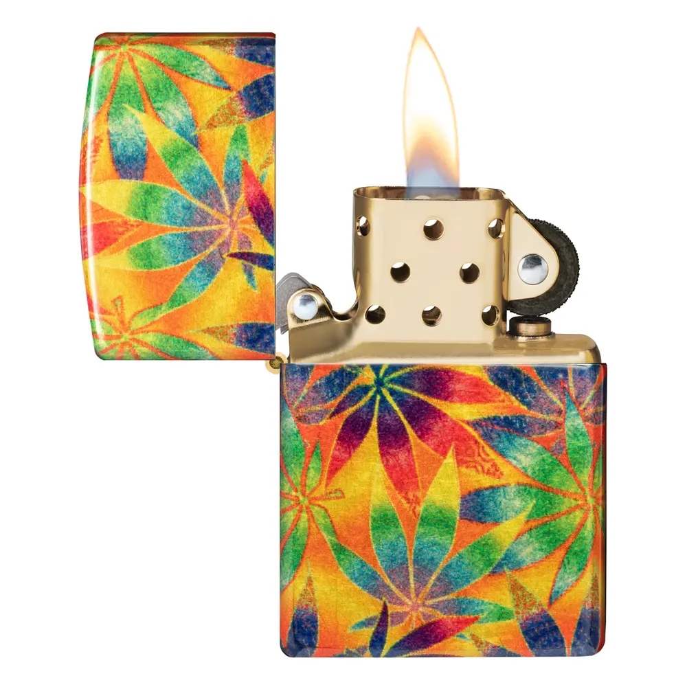 Запалка Zippo - Colorful Cannabis Design - 4