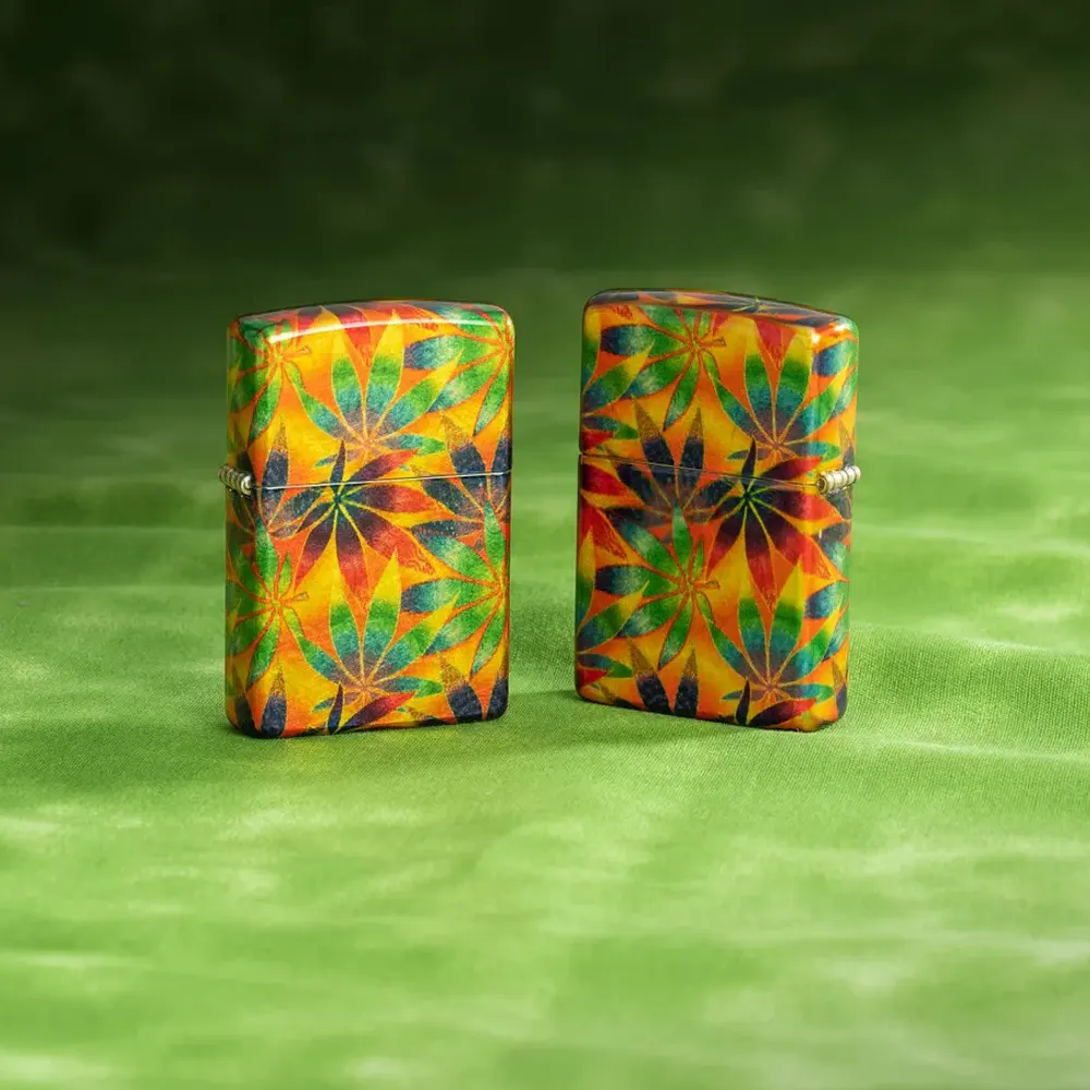 Запалка Zippo - Colorful Cannabis Design - 2