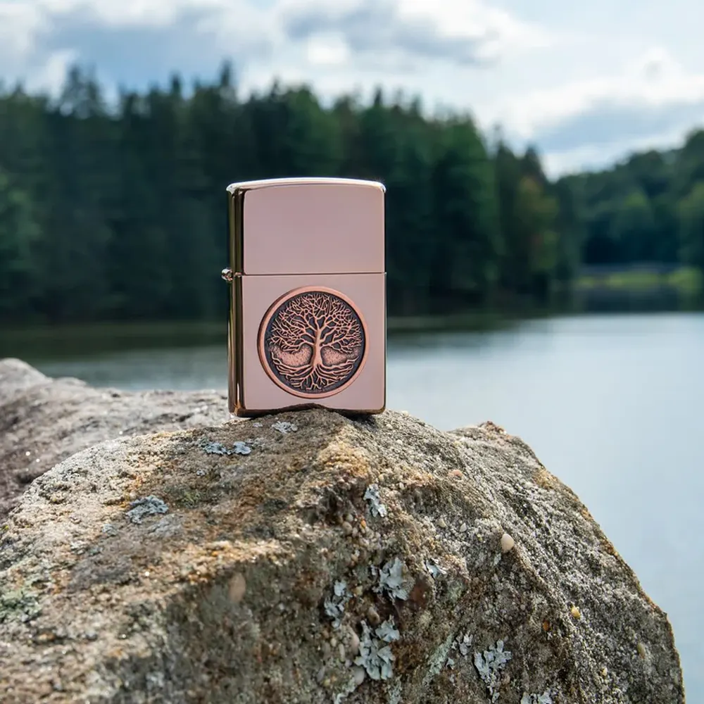 Запалка Zippo - Tree of Life Emblem High Polish Rose Gold - 2