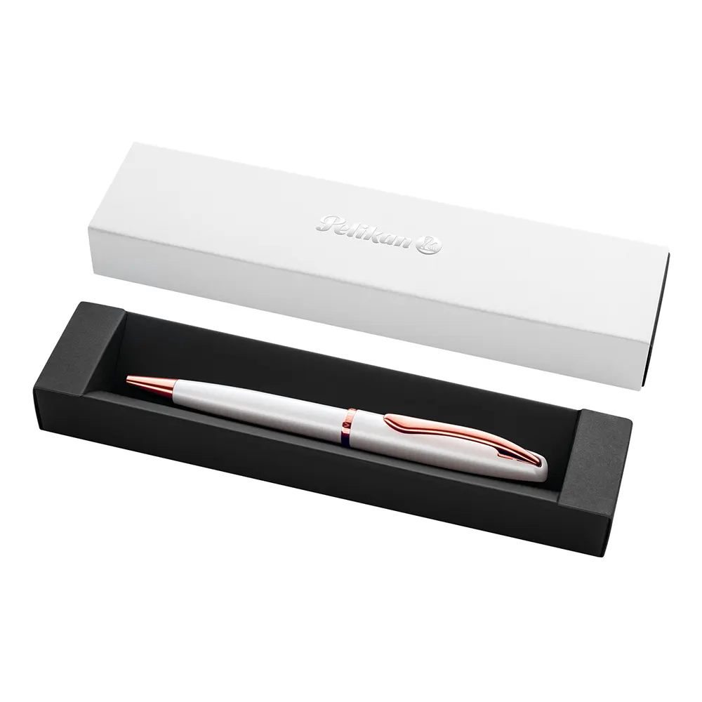 Химикалка Pelikan Jazz Noble Elegance - Pearl White, в подаръчна кутия - 4
