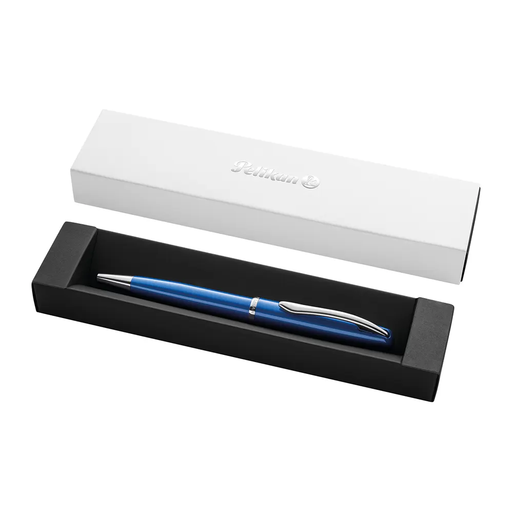 Химикалка Pelikan Jazz Noble Elegance - Sapphire Blue, в подаръчна кутия - 4