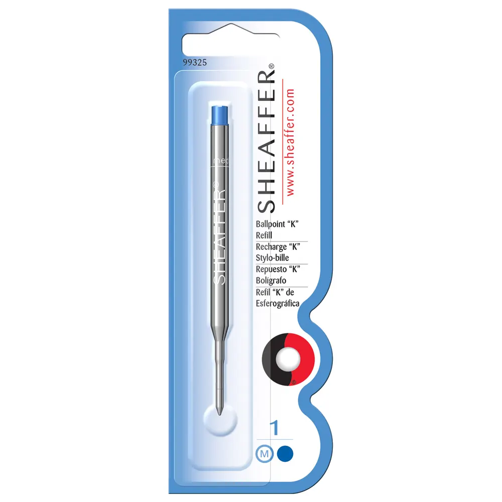 Пълнител за химикалки Sheaffer (K Style), М размер, тъмносин - 2