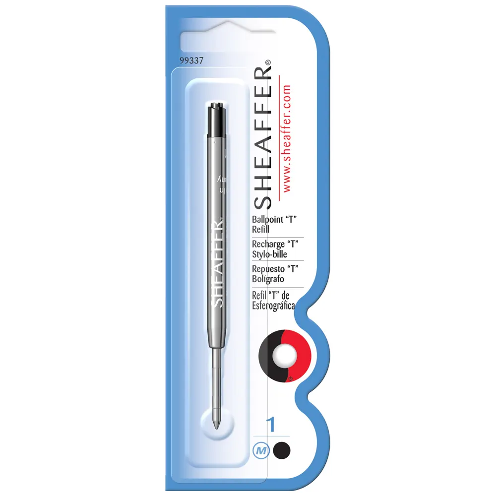Пълнител за химикалка Sheaffer (T Style) M размер, черен