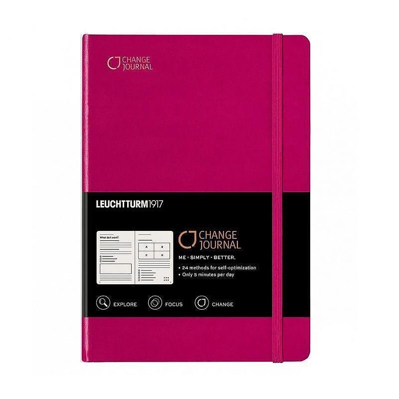 Тефтер А5 Leuchtturm1917 Change Journal Notebook Berry, твърди корици