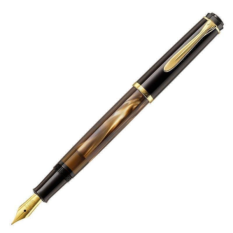 Писалка Pelikan 200 Series Brown/Marbled, F перо