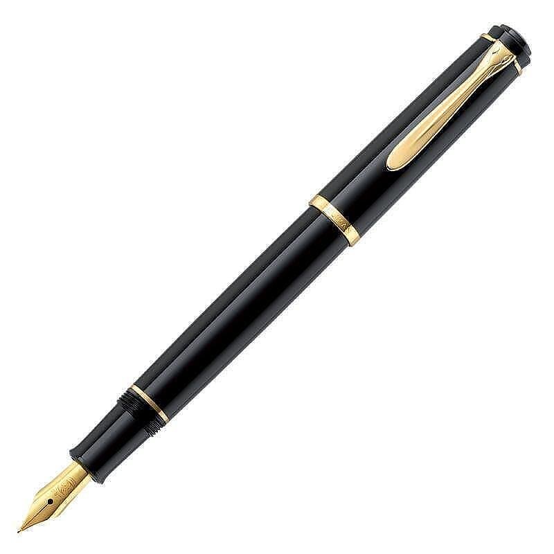 Писалка Pelikan - 200 Series, F перо, черна