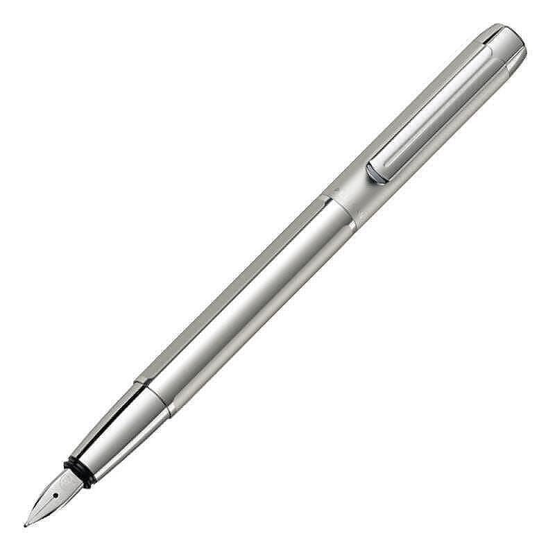 Писалка Pelikan - Pura Series, F перо, сребриста