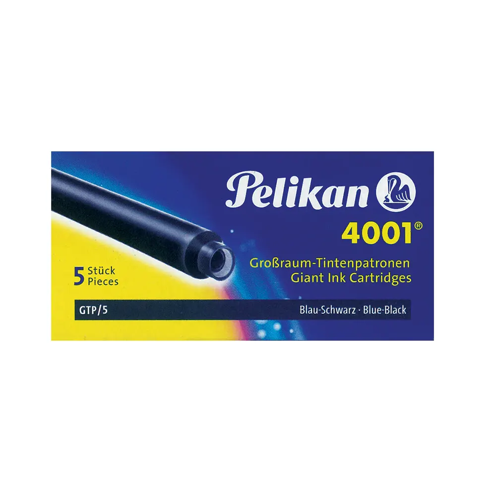 Патрончета Pelikan - дълги, 5x броя, тъмносин