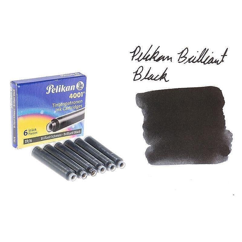 Патрончета Pelikan - къси, 6x броя, черни