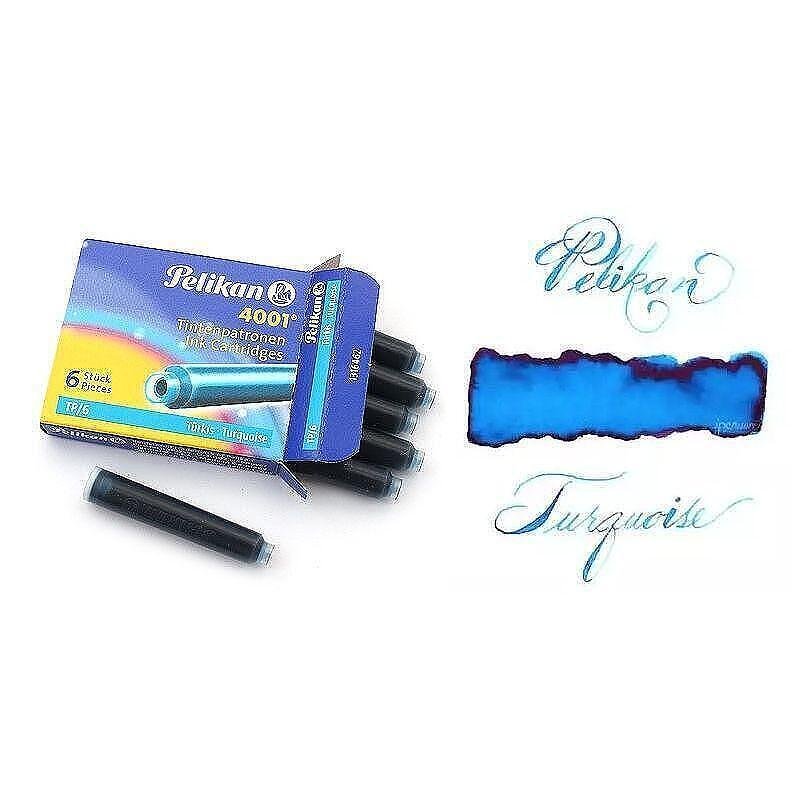 Патрончета Pelikan - къси, 6x броя, светлосини