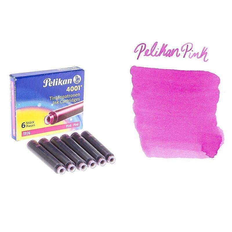 Патрончета Pelikan - къси, 6x броя, розови