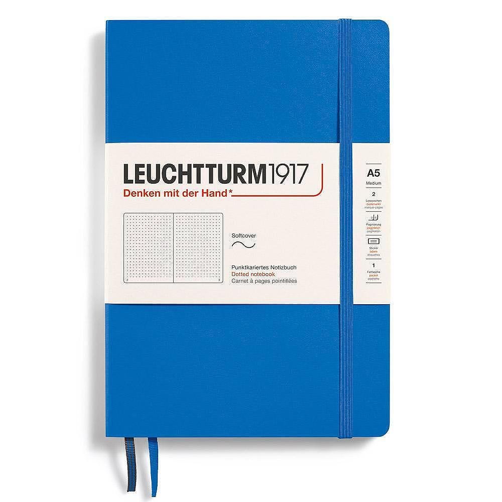 Тефтер Leuchtturm1917 New Colours - Sky, A5, мека корица, на точки
