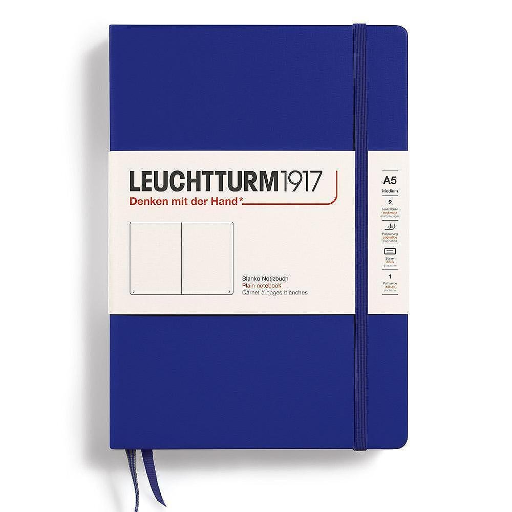Тефтер Leuchtturm1917 New Colours - Ink, A5, твърди корици, бели страници