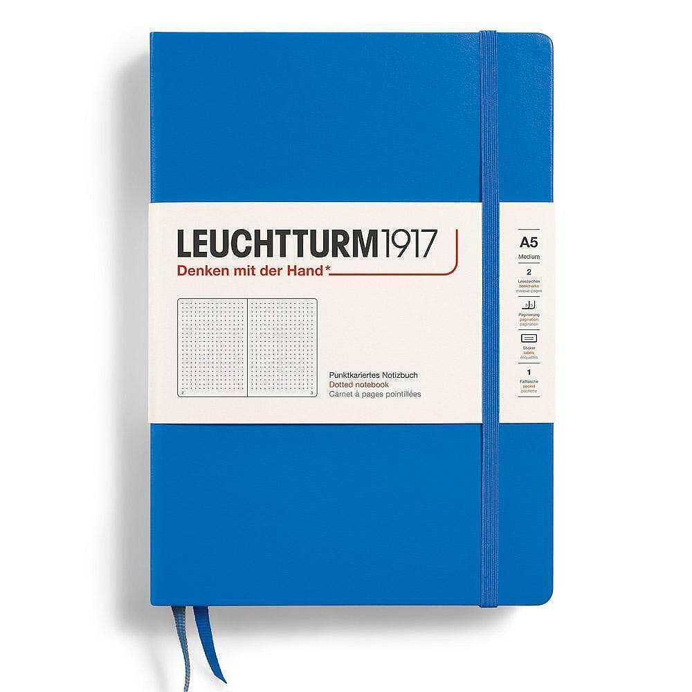 Тефтер Leuchtturm1917 New Colours - Sky, A5, твърди корици, на точки