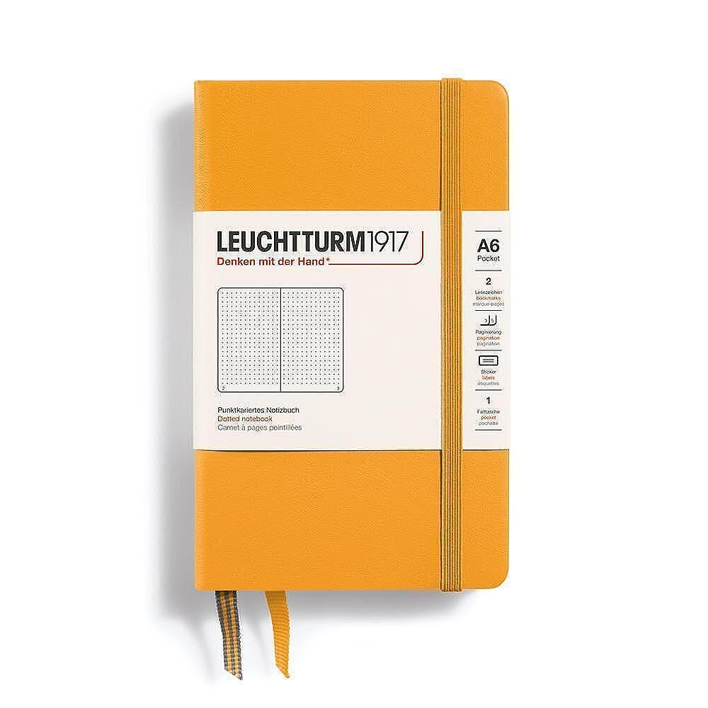 Тефтер А6 Leuchtturm1917 Notebook Rising Colors - Rising Sun, твърда корица, на точки