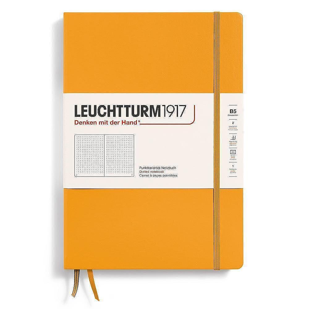Тефтер B5 Leuchtturm1917 Notebook Composition Rising Sun, твърди корици, на точки