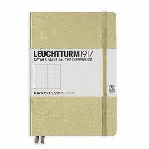 Тефтер А5 Leuchtturm1917 Notebook Medium Sand, твърди корици, на точки