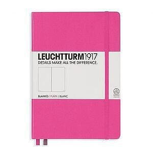 Тефтер А5 Leuchtturm1917 Notebook Medium New Pink, твърди корици, бели страници