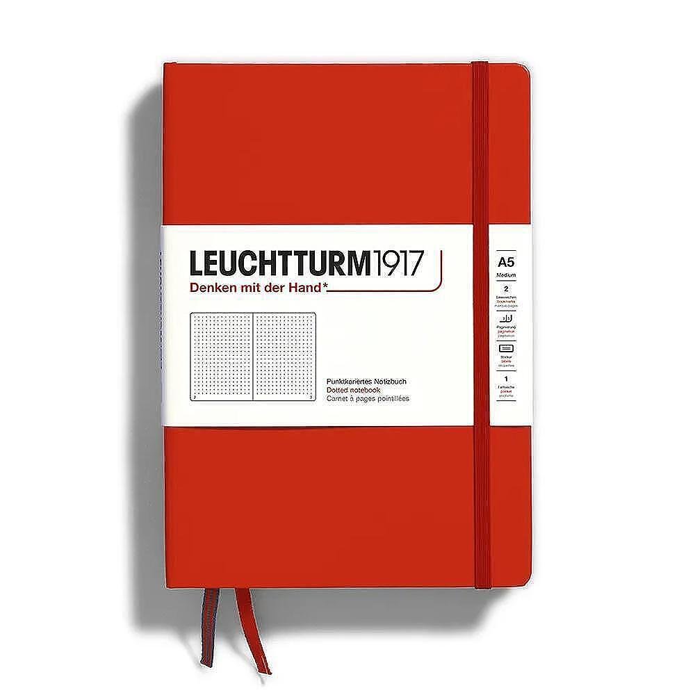 Тефтер Leuchtturm1917 Natural Colors Fox Red, A5, твърди корици, на точки