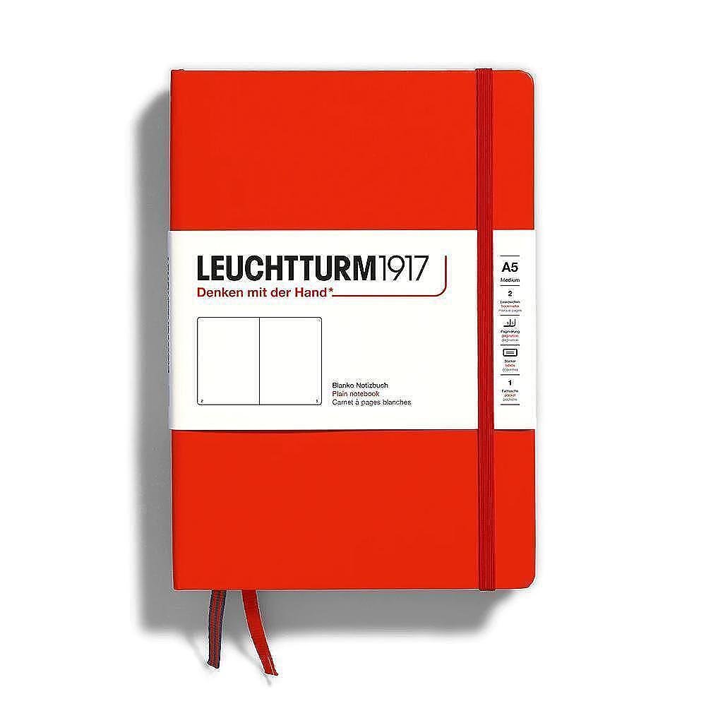 Тефтер Leuchtturm1917 Natural Colors Fox Red, A5, твърди корици, бели страници