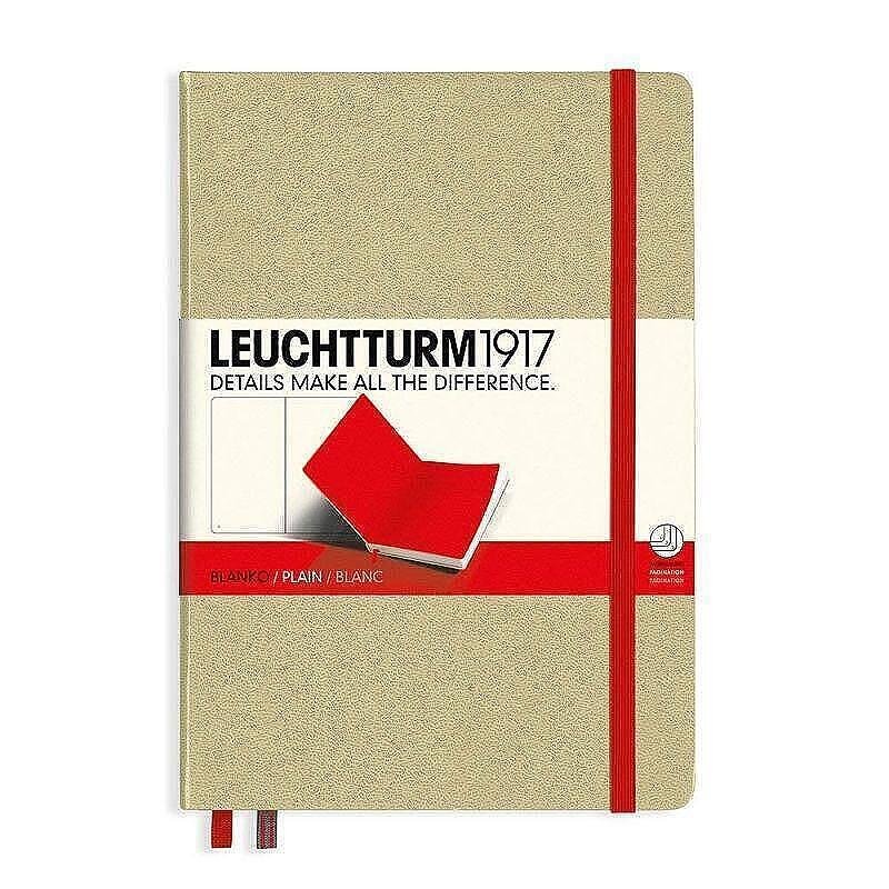 Тефтер А5 Leuchtturm1917 BiColore Edition Sand-Red, твърди корици, бели страници