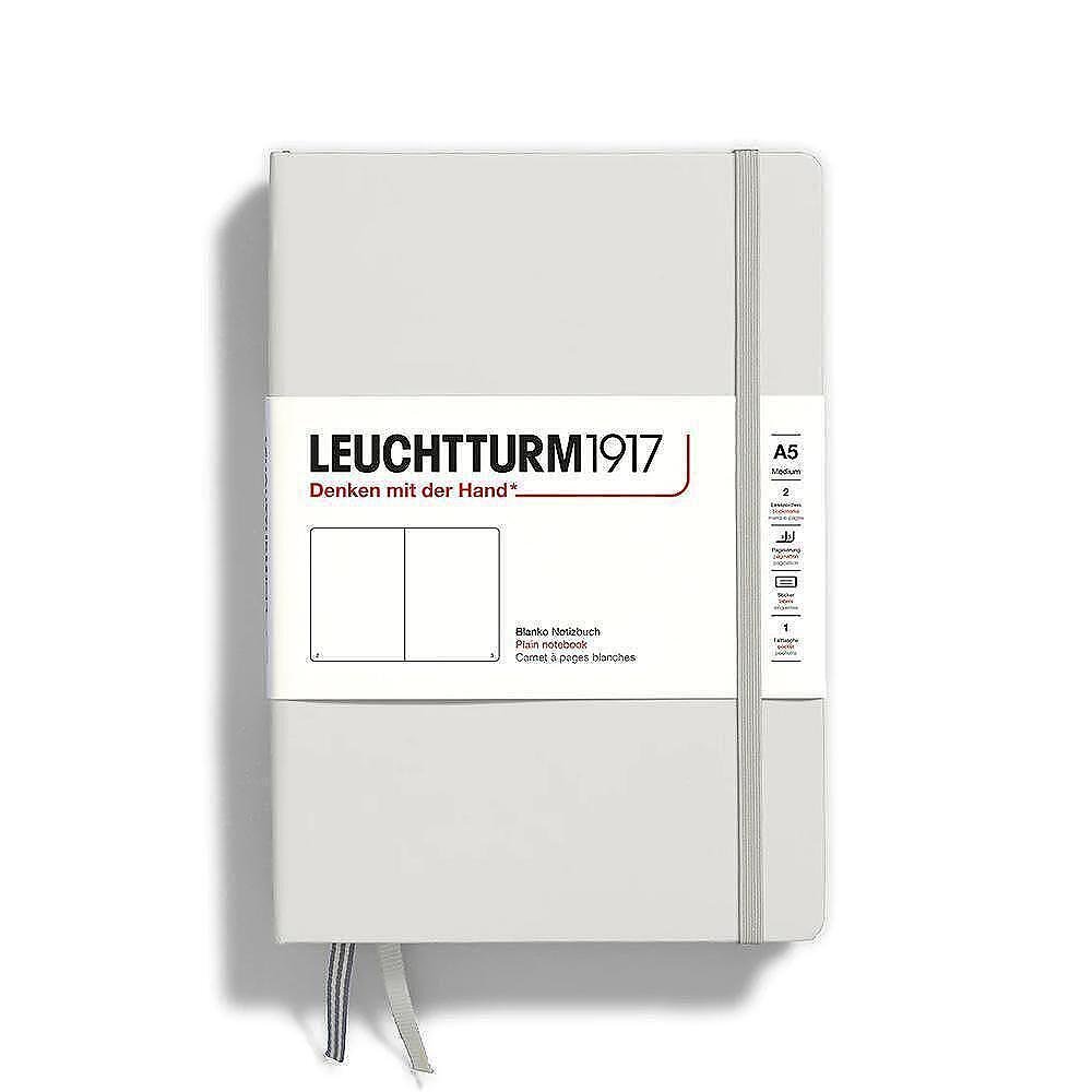 Тефтер Leuchtturm1917 Natural Colors Light Grey, A5, твърди корици, бели страници