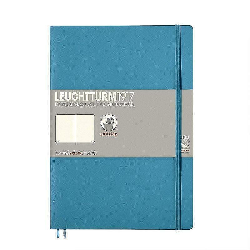 Тефтер B5 Leuchtturm1917 Notebook Composition Nordic Blue, мека корица, бели страници