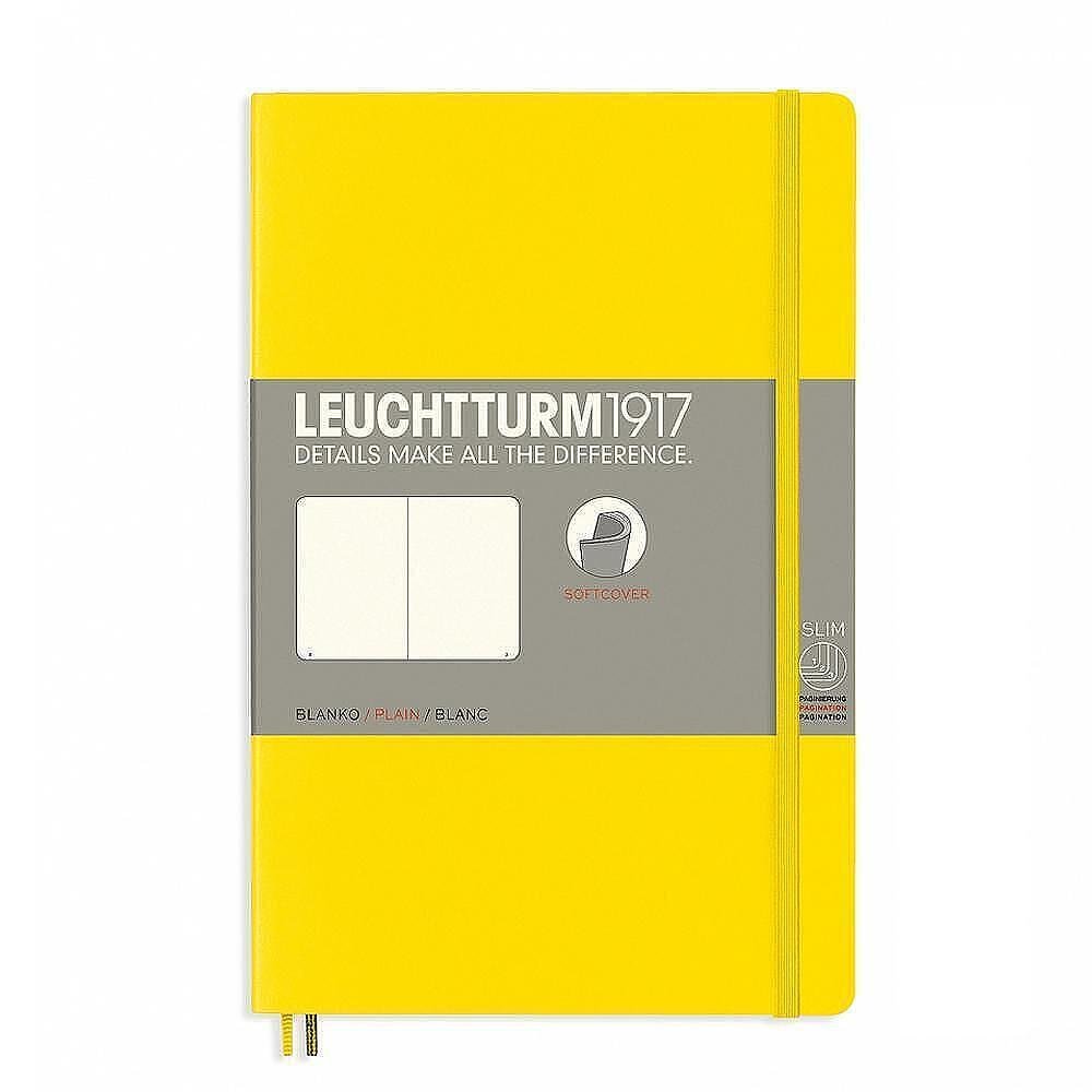 Тефтер B6+ Leuchtturm1917 Notebook Paperback Lemon, меки корици, бели страници