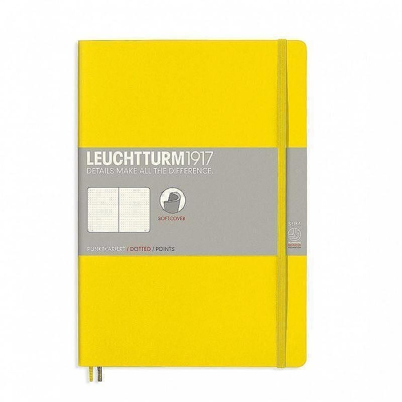 Тефтер B5 Leuchtturm1917 Notebook Composition Lemon, мека корица, на точки