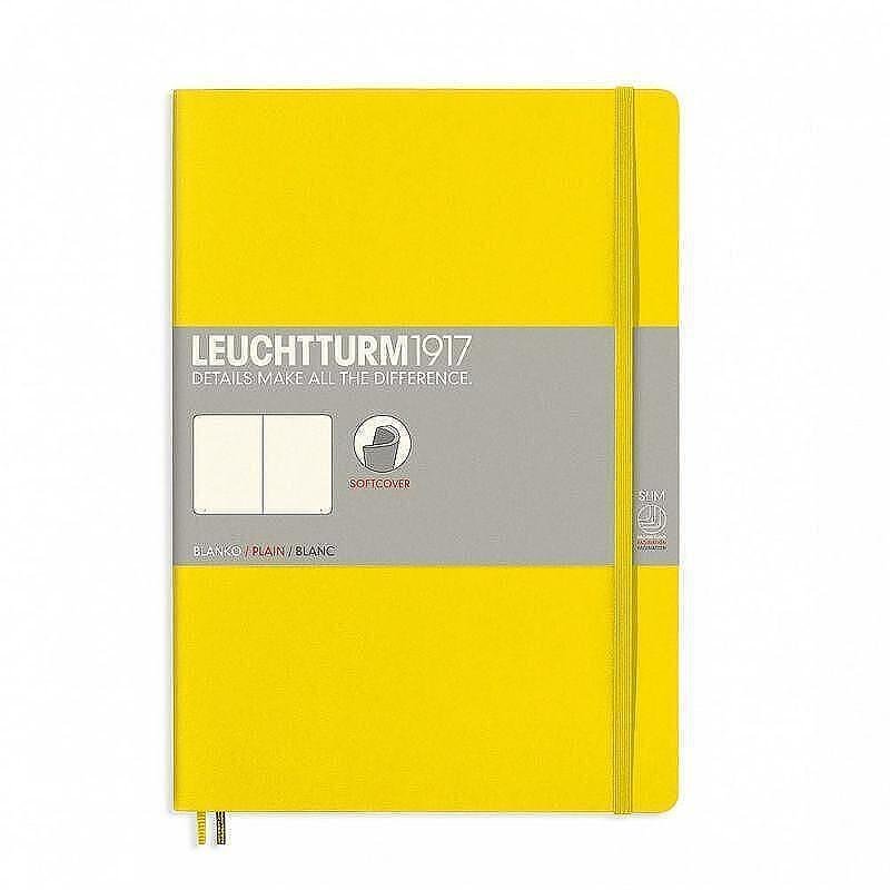 Тефтер B5 Leuchtturm1917 Notebook Composition Lemon, мека корица, бели страници