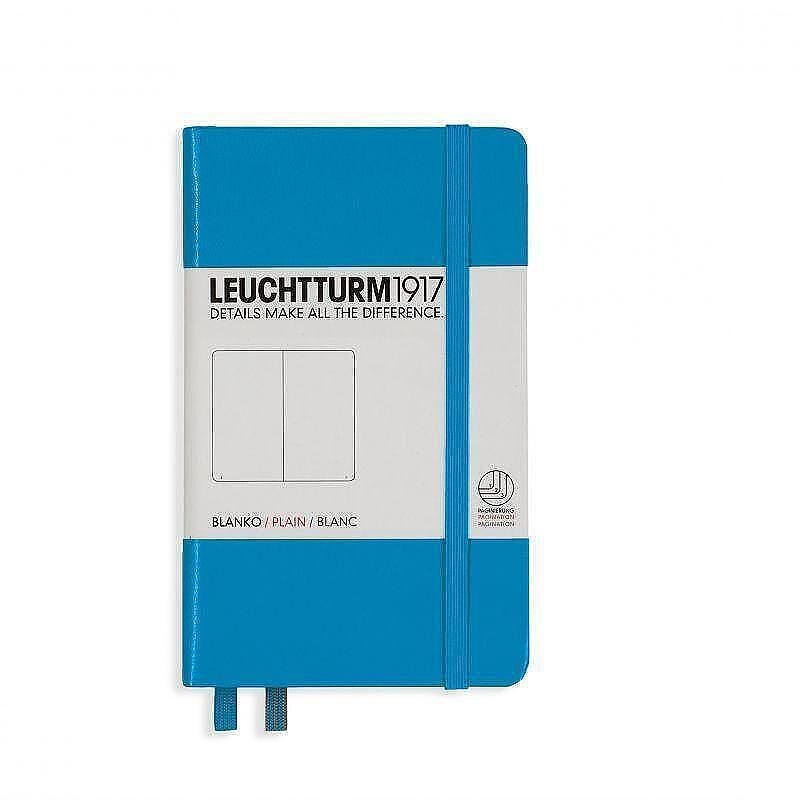 Тефтер А6 Leuchtturm1917 Notebook Pocket Nordic Blue, твърда корица, бели страници