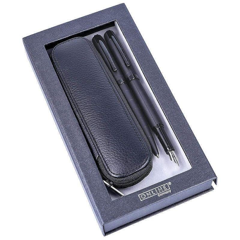 Комплект писалка и химикалка Online Elegance Black