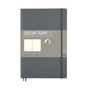 Тефтер B6+ Leuchtturm1917 Notebook Paperback Anthracite, мека корица, бели страници