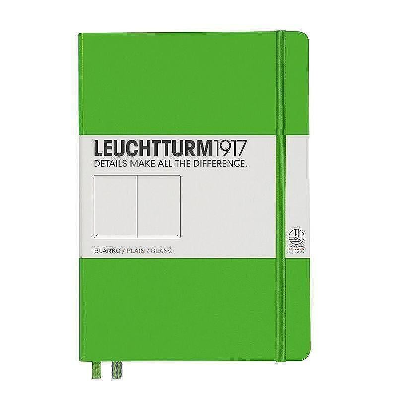 Тефтер А5 Leuchtturm1917 Notebook Medium Fresh Green, твърди корици, бели страници