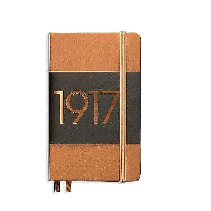 Тефтер А6 Leuchtturm1917 Notebook Metallic Edition Copper, твърди корици, на точки