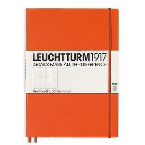 Тефтер А4+ Leuchtturm1917 Notebook Master Slim Orange, твърда корица, на точки