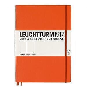 Тефтер А4+ Leuchtturm1917 Notebook Master Slim Orange, твърда корица, бели страници